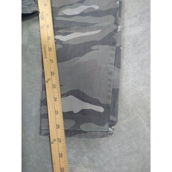 Democracy Jeans Women 12 Gray Camo Skinny Ab Technology Freedom Ankle Stretch - Picture 5 of 9